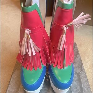 Brand new size 11 Azalea Wang multi color bootie